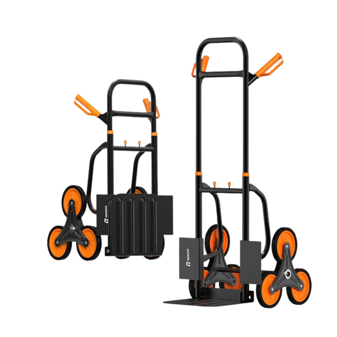 Diable Pliant en Aluminium VEVOR 3 en 1 Multi-usage Coulisseau d'Escalier 350kg Chariot avec Pneus Pneumatiques pour Transporter Charge Lourd | Leroy Merlin