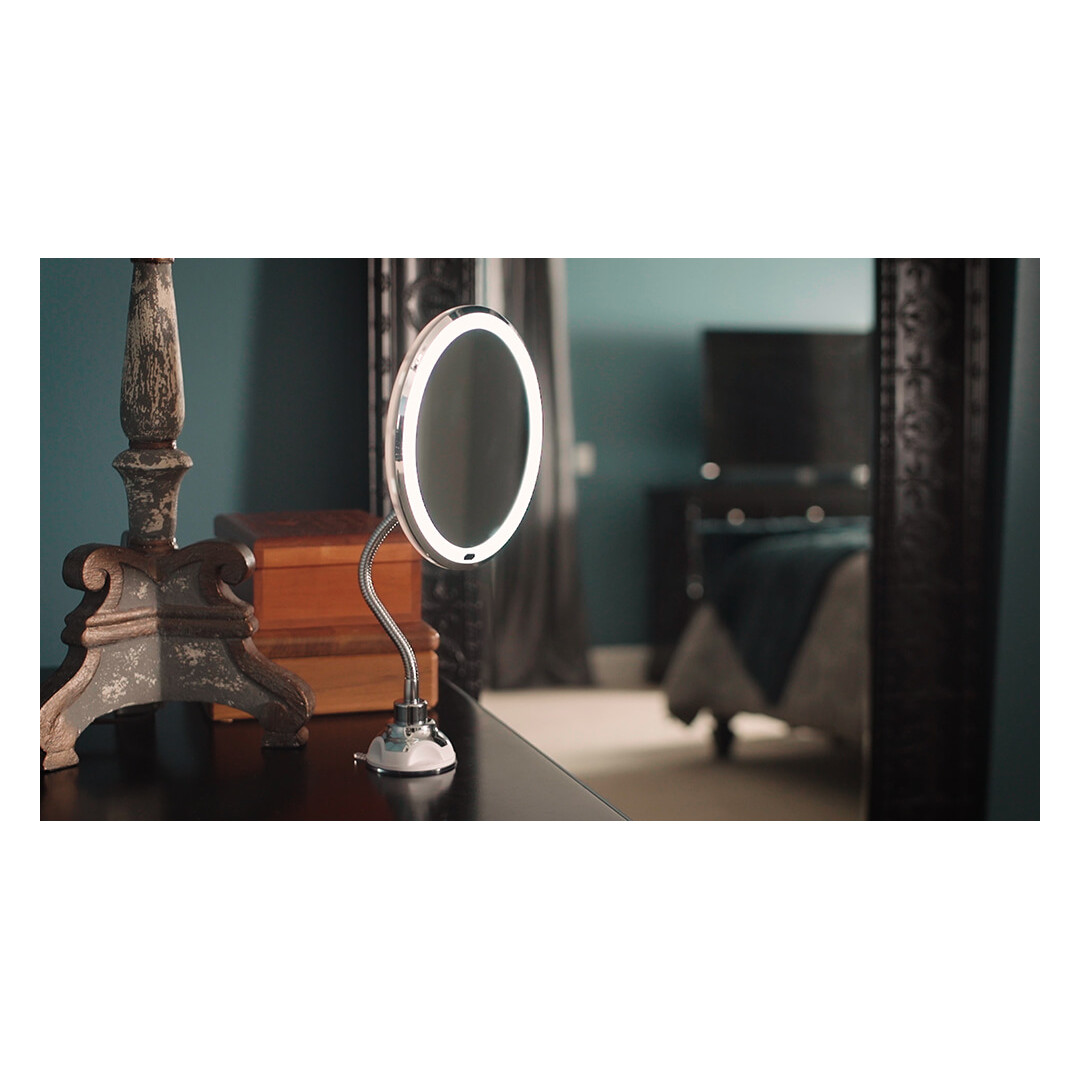 outils généraux rotation flexible à 360 degrés extensible de 38 extensible Miroir dinspection télescopique à LED avec poignée antidérapante en caoutchouc souple noir 65 cm 