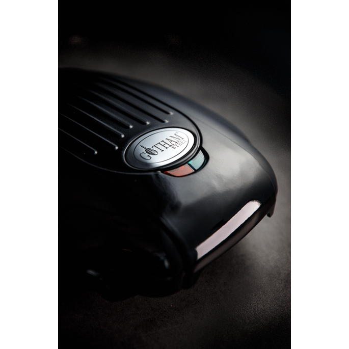 Grill Panini Électrique Huslog 1000W - Revêtement Antiadhésif, Format Compact Inox Noir