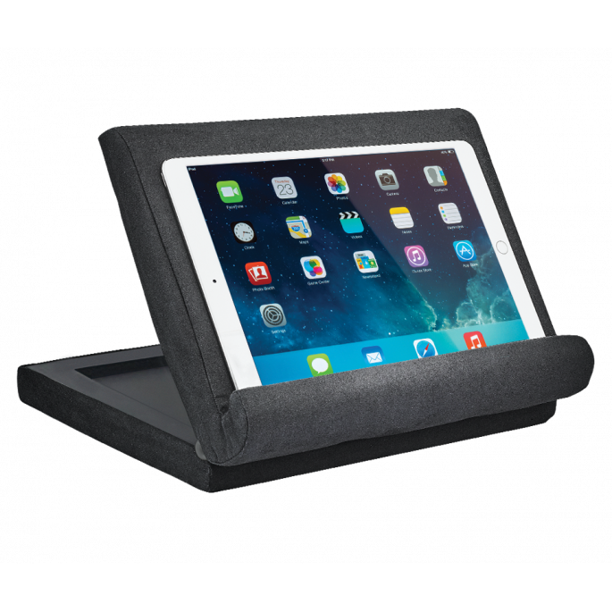 Support tablette / Livre - PILOW PAD NEW - Support tablette ajustable multi  angles - Gris - Adulte - Compatible tablettes